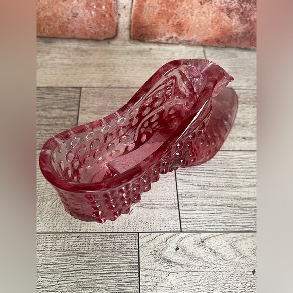 Fenton glass slipper Raspberry Pink - Picture 5 of 13